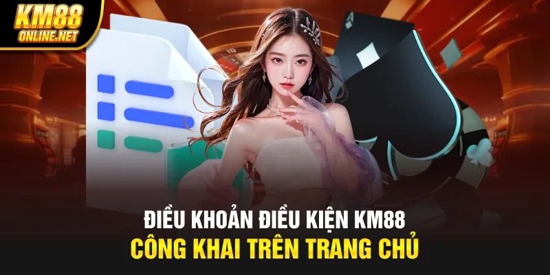 Điều khoản điều kiện KM88 công khai trên trang chủ